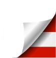 Österreich Flagge im Eck